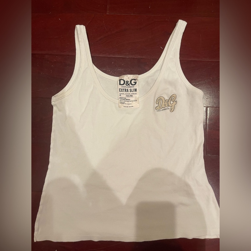 Dolce and Gabbana rhinestone tank top
